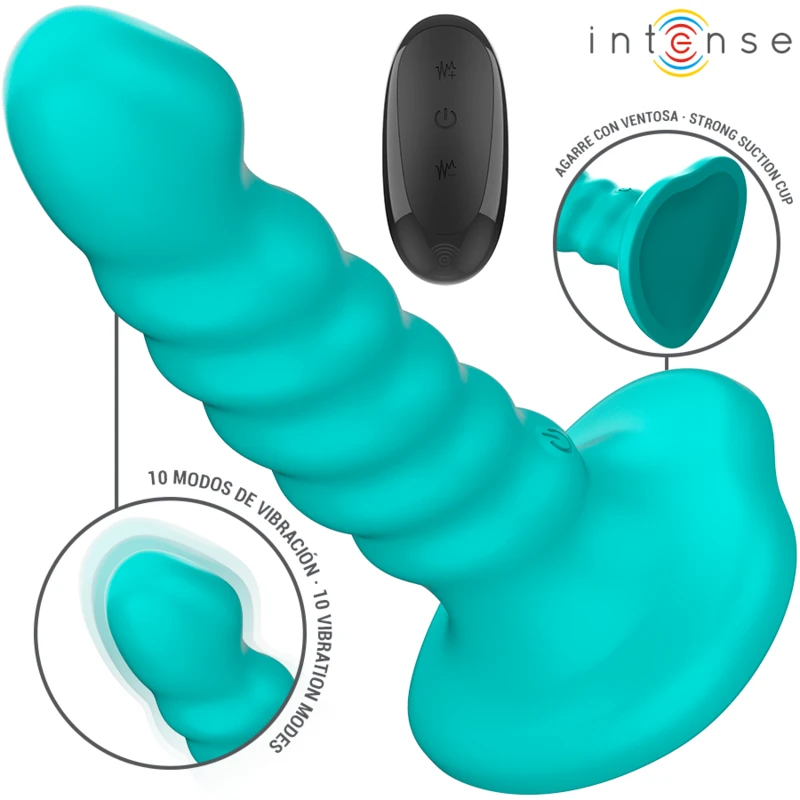 BUFFY VIBRADOR DESENHO EM ESPIRAL 10 VIBRAÇÕES CONTROLE REMOTO - Sex Shop Sexy