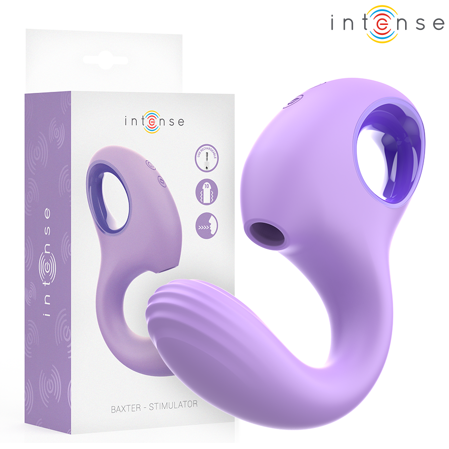 BAXTER VIBRADOR E ESTIMULADOR VIOLETA - Sex Shop Sexy
