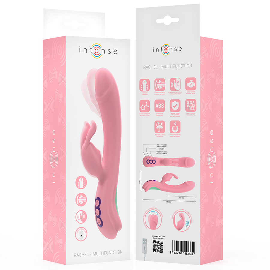 RACHEL VIBRADOR RABBIT 5 VIBRAÇÕES - Sex Shop Sexy