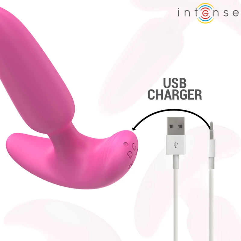 ROSS PLUG ANAL 10 VIBRAÇÕES ROSA CONTROLE REMOTO - Sex Shop Sexy