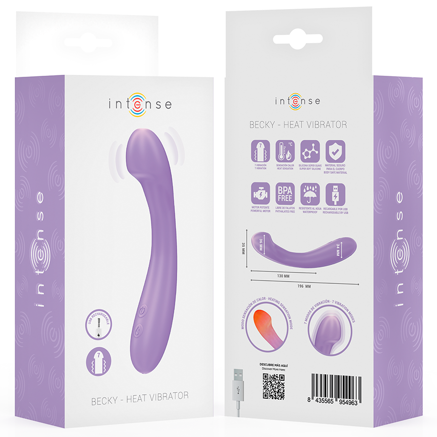 BECKY VIBRADOR 19 CM AQUECÍVEL 7 VIBRAÇÕES - Sex Shop Sexy