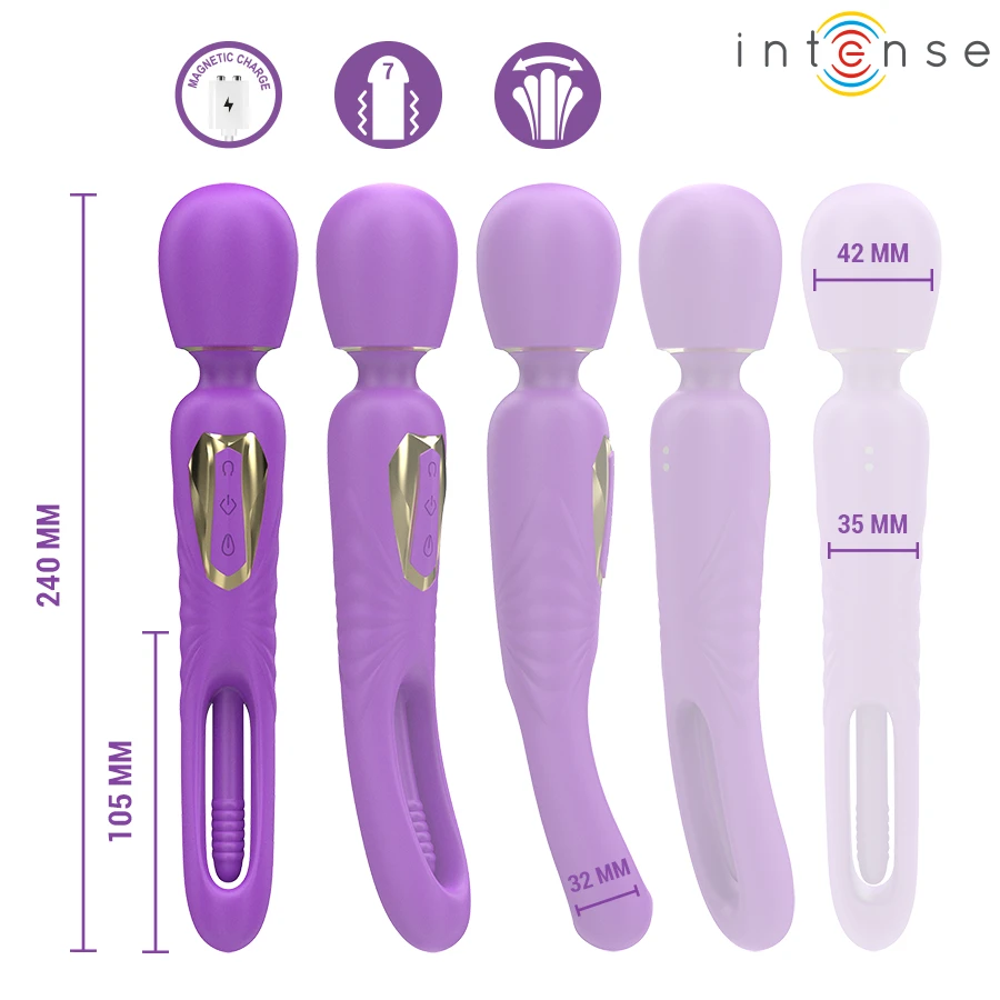 CHRISTY VIBRADOR WAND COM LÍNGUA GIRATÓRIA - Sex Shop Sexy
