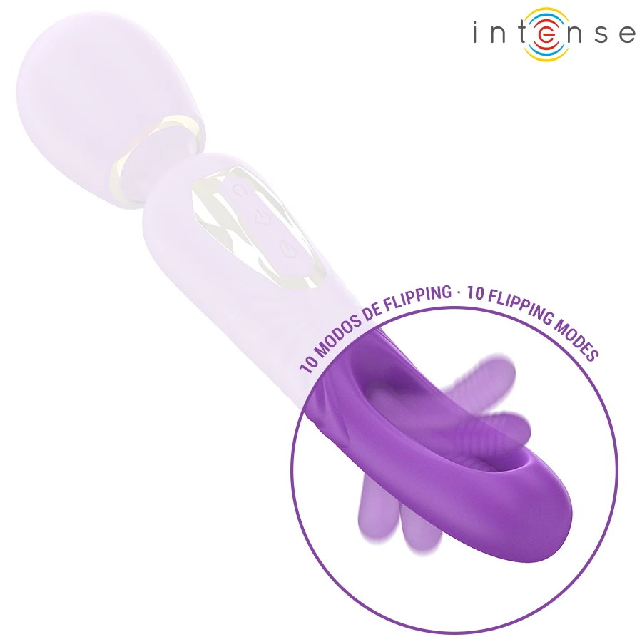 CHRISTY VIBRADOR WAND COM LÍNGUA GIRATÓRIA - Sex Shop Sexy