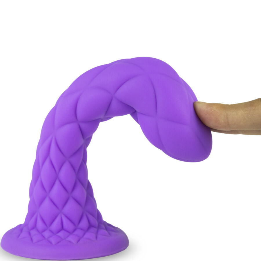 SILEXD - DREAMY DILDO FANTASY SILICONE LÍQUIDO TERMORATIVO VIOLETA 18,5 CM