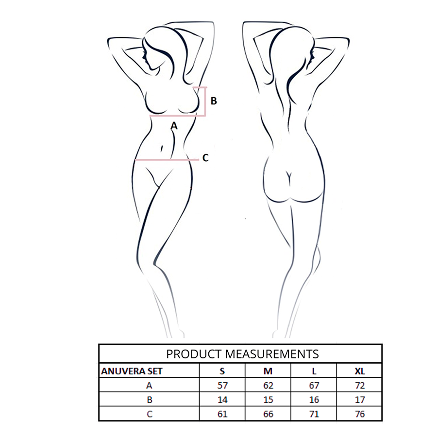 PASSION - CONJUNTO DE SUTIÃ + TANGA ANUVERA BRANCO G/GG