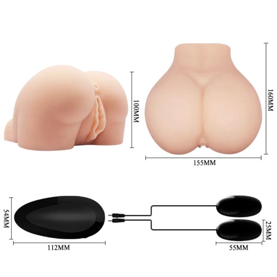 VAGINA E ÂNUS REALÍSTICOS COM VIBRAÇÃO POSIÇÃO 8 - Sex Shop Sexy