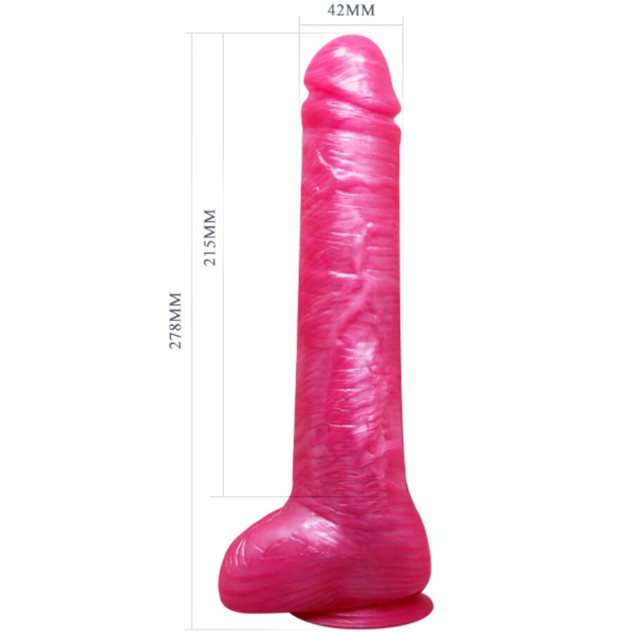 DANCE - PINK REALISTIC DONG DILDO WITH SUCTION CUP