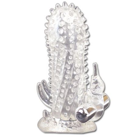 BAILE - BRAVE MAN EXTENSÃO PÊNIS VIBRADOR COM RABBIT - Sex Shop Sexy