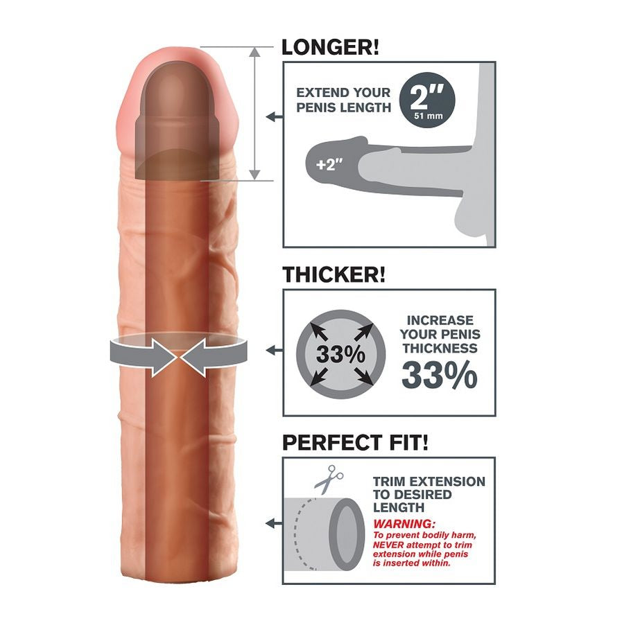 FANTASY X-TENSIONS - PERFECT 2 EXTENSÃO PARA PÉNIS - Sex Shop Sexy