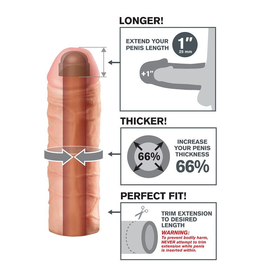 FANTASY X-TENSIONS - MEGA 1 EXTENSÃO PARA PÉNIS - Sex Shop Sexy