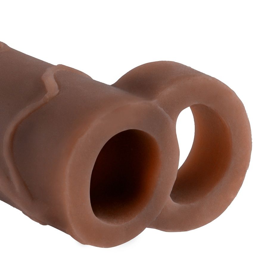 FANTASY X-TENSIONS - PERFECT 2 EXTENSÃO COM ALÇA PARA PÉNIS CASTANHA - Sex Shop Sexy