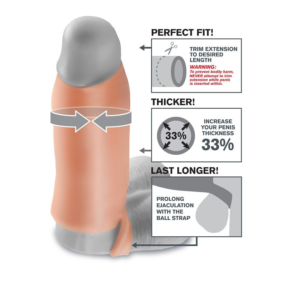FANTASY X-TENSIONS - EXTENSÃO REAL FEEL XL PARA PÉNIS - Sex Shop Sexy