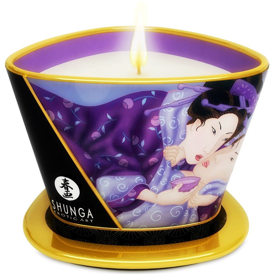 SHUNGA - MINI CARESS BY CANDELIGHT VELA DE MASSAGEM FRUTAS EXÓTICAS 170 ML - Sex Shop Sexy