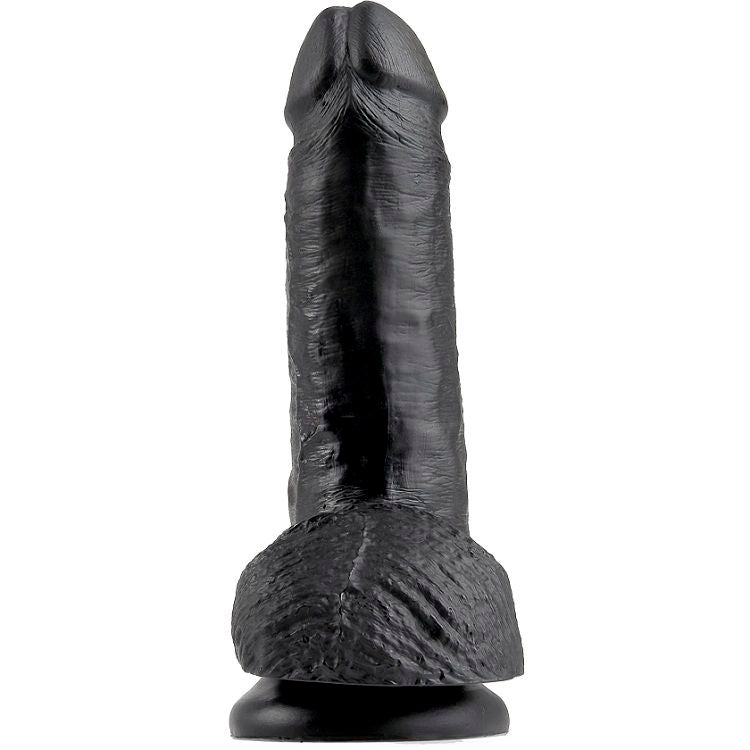 KING COCK - DILDO REALISTA 17.8 CM PRETO