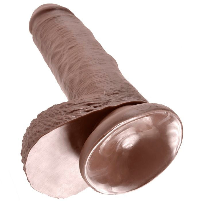 KING COCK - DILDO REALISTA 17.8 CM CASTANHO