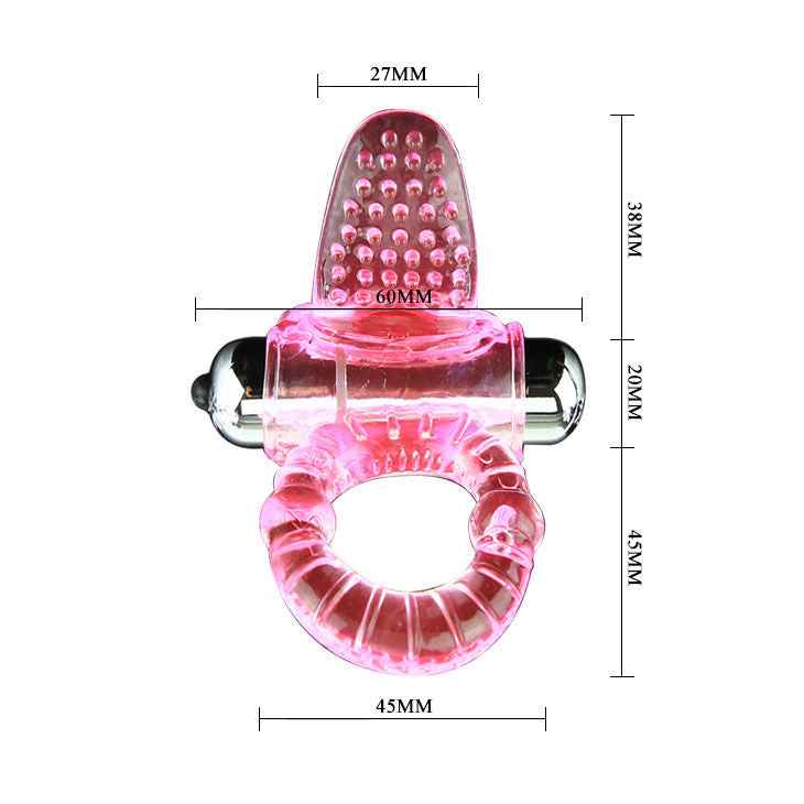 BAILE - SWEET ABS 10 RITMOS ANEL VIBRADOR PARA PÊNIS ROSA