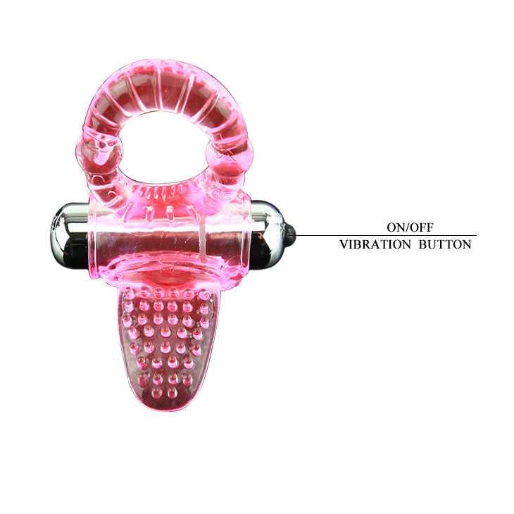 BAILE - SWEET ABS 10 RITMOS ANEL VIBRADOR PARA PÊNIS ROSA