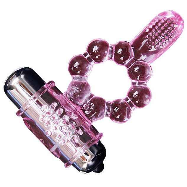 BAILE - ANÉL DE SILICONE 10 RITMOS LÍNGUA COM VIBRAÇÃO ROSA