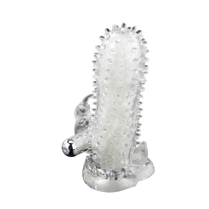 BAILE - BRAVE MAN EXTENSÃO PÊNIS VIBRADOR COM RABBIT - Sex Shop Sexy