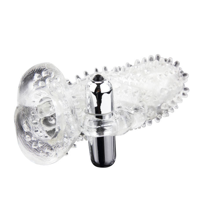 BAILE - BRAVE MAN EXTENSÃO PÊNIS VIBRADOR COM RABBIT - Sex Shop Sexy