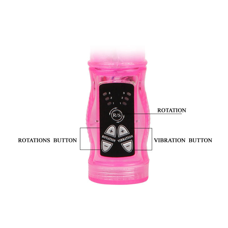 DANCE - MINI ROTATING PINK RABBIT SUPER STIMULATOR