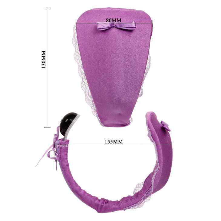 BAILE - TANGA COM VIBRADOR COM CONTROLO REMOTO LILA