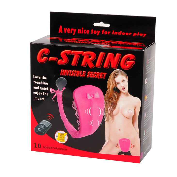 BAILE - TANGA COM VIBRADOR COM CONTROLO REMOTO LILA
