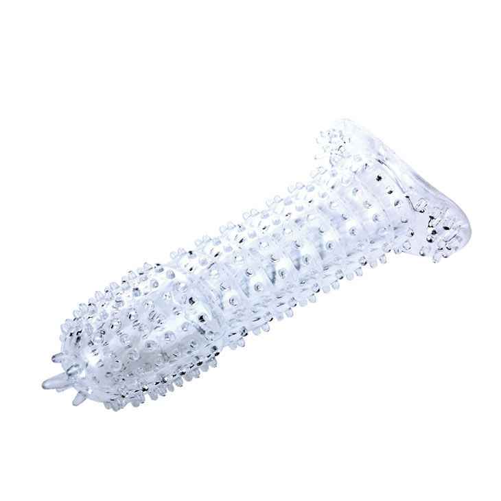 BAILE - CAPA PARA PÉNIS COM PONTOS ESTIMULANTES ROSA 14 CM
