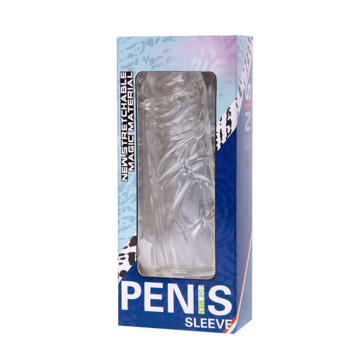 BAILE - CAPA EM SILICONE TRANSPARENTE PARA PÉNIS 13 CM