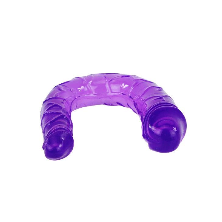 DILDO DUPLO EM GELATINA FLEXÍVEL - Sex Shop Sexy