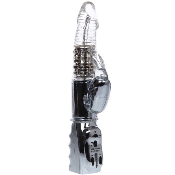 BAILE - AMOUR MISSILE ROTADOR TRANSPARENTE 26.5 CM - Sex Shop Sexy