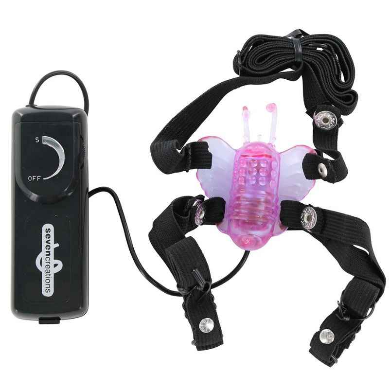 SEVEN CREATIONS - ESTIMULADOR BORBOLETA COM VIBRAÇÃO