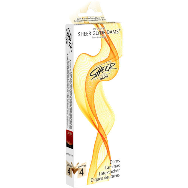 SHEER GLYDE - DAMS LÂMINAS DE LÁTEX PARA SEXO ORAL BAUNILHA - Sex Shop Sexy