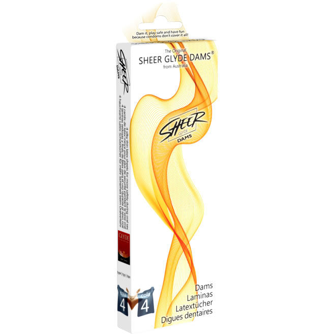 SHEER GLYDE - DAMS LÂMINAS DE LÁTEX PARA SEXO ORAL COLA - Sex Shop Sexy