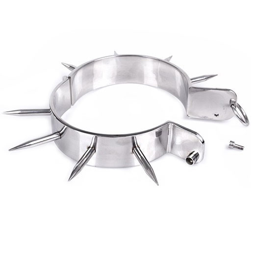 METAL HARD – COLAR DE ESCRAVO BDSM COM PONTAS - Sex Shop Sexy