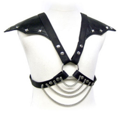 LEATHER BODY – METAL E OMBROS - Sex Shop Sexy