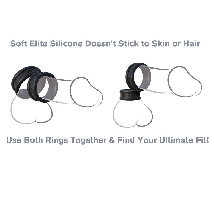 FANTASY C-RINGZ - CONJUNTO DE ANÉIS EM SILICONE MAX WIDTH