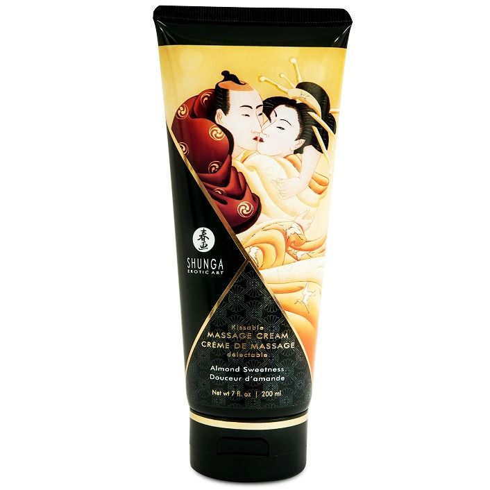 SHUNGA - CREME DE MASSAGEM AMÊNDOA DOCE 200 ML - Sex Shop Sexy