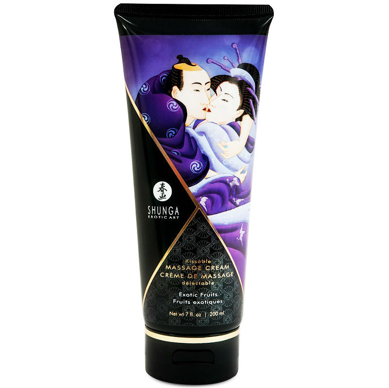 SHUNGA - CREME DE MASSAGEM FRUTAS EXÓTICAS 200 ML - Sex Shop Sexy