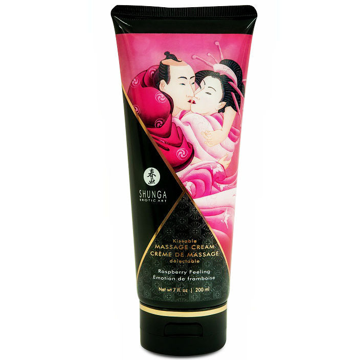SHUNGA - CREME DE MASSAGEM FRAMBOESA 200 ML - Sex Shop Sexy