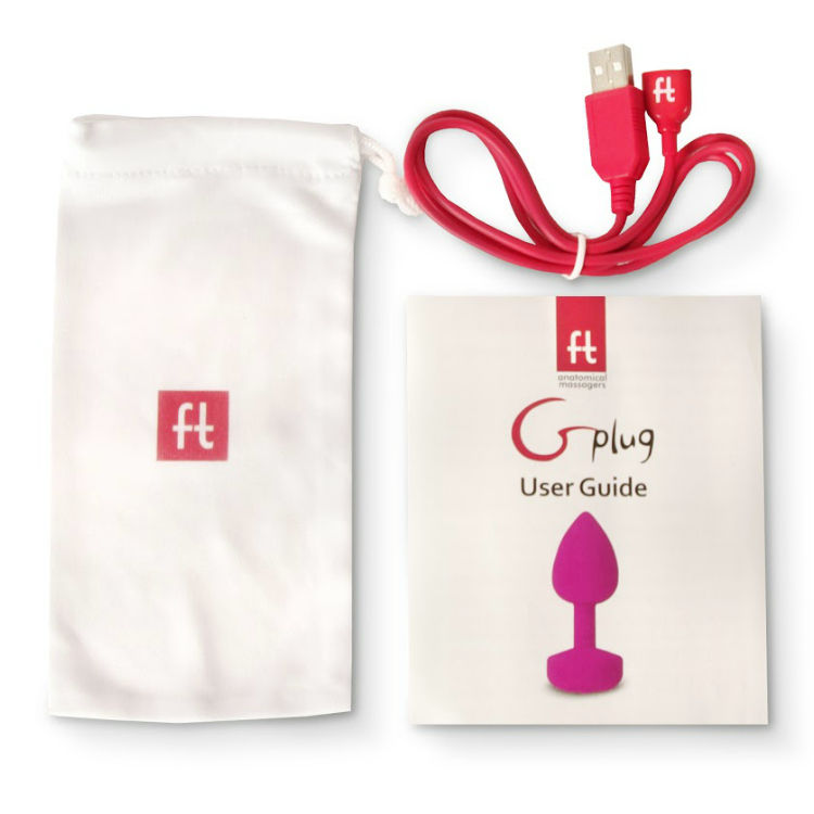 G-VIBE - FUNTOYS GPLUG VIBRADOR ANAL RECARREGÁVEL PEQUENO ROSA NEON 3 CM - Sex Shop Sexy