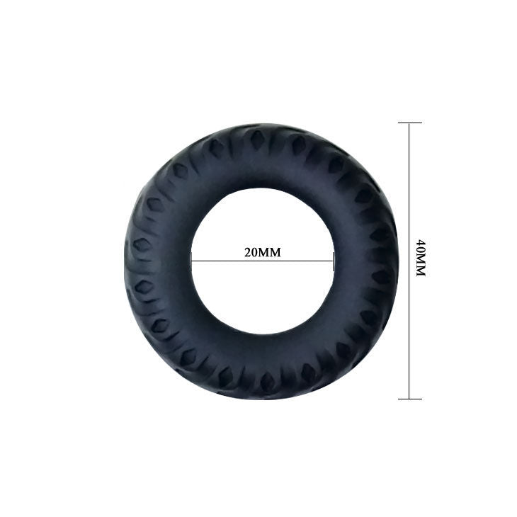 BAILE - TITAN COCKRING PRETO E VERDE 2 CM - Sex Shop Sexy