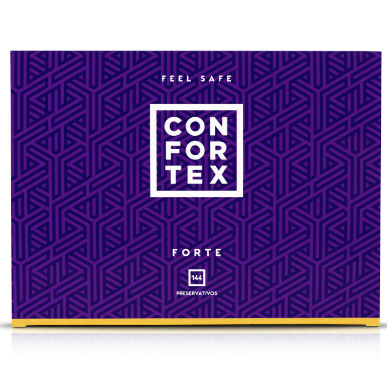 CONFORTEX - PRESERVATIVOS NATURE FORTE 144 UNIDADES - Sex Shop Sexy