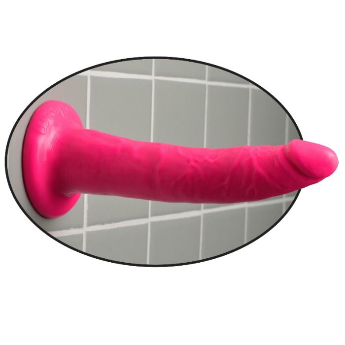 DILLIO - DILDO COM VENTOSA 17.8 CM ROSA - Sex Shop Sexy