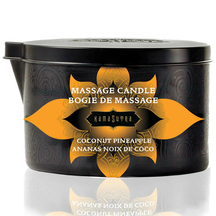 KAMASUTRA - VELA DE MASSAGEM COCO E ANANÁS 170 GR - Sex Shop Sexy