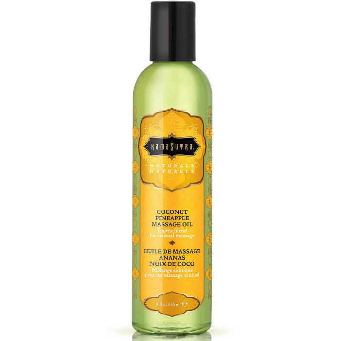 KAMASUTRA - NATURALS ÓLEO DE MASSAGEM PIÑA COLADA 236 ML - Sex Shop Sexy