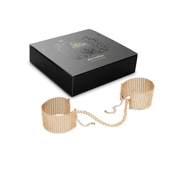 BIJOUX - DÉSIR MÉTALLIQUE ALGEMAS MALHA METÁLICA DOURADA - Sex Shop Sexy