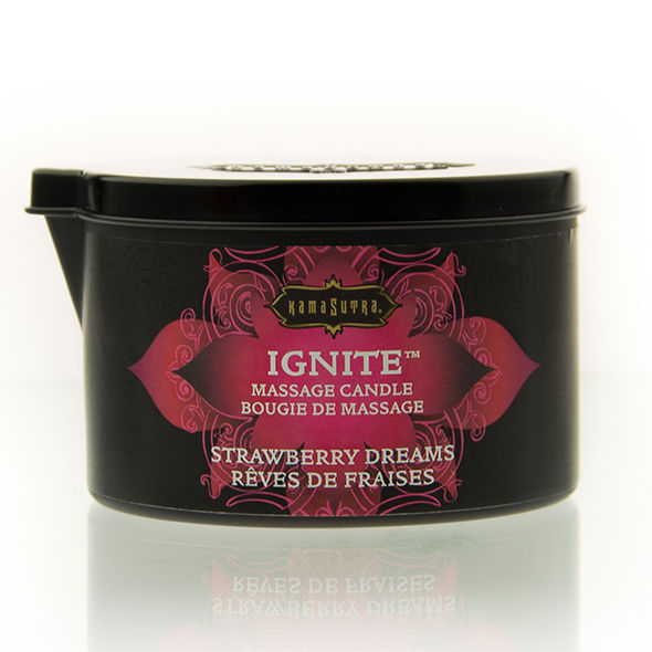 KAMASUTRA - VELA DE MASSAGEM SONHOS DE MORANGO 170 GR - Sex Shop Sexy