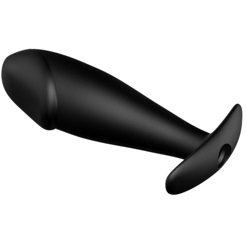 PRETTY LOVE - PLUG ANAL EM SILICONE FORMATO PÊNIS COM 12 MODOS DE VIBRAÇÃO PRETO - Sex Shop Sexy