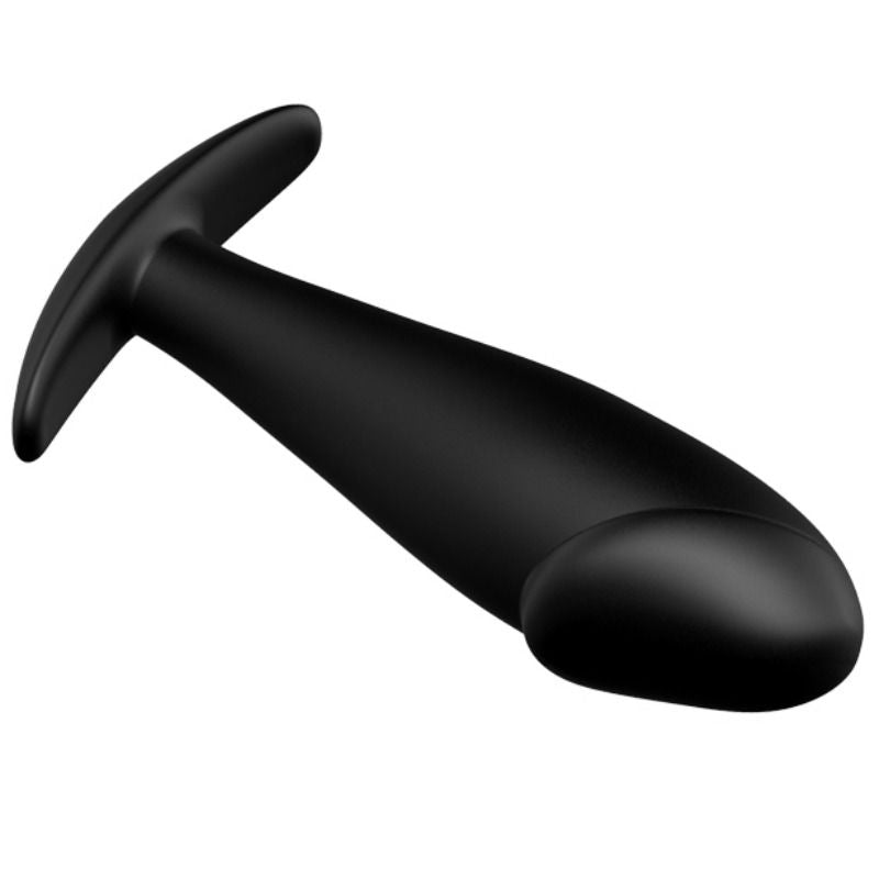 PRETTY LOVE - PLUG ANAL EM SILICONE FORMATO PÊNIS COM 12 MODOS DE VIBRAÇÃO PRETO - Sex Shop Sexy